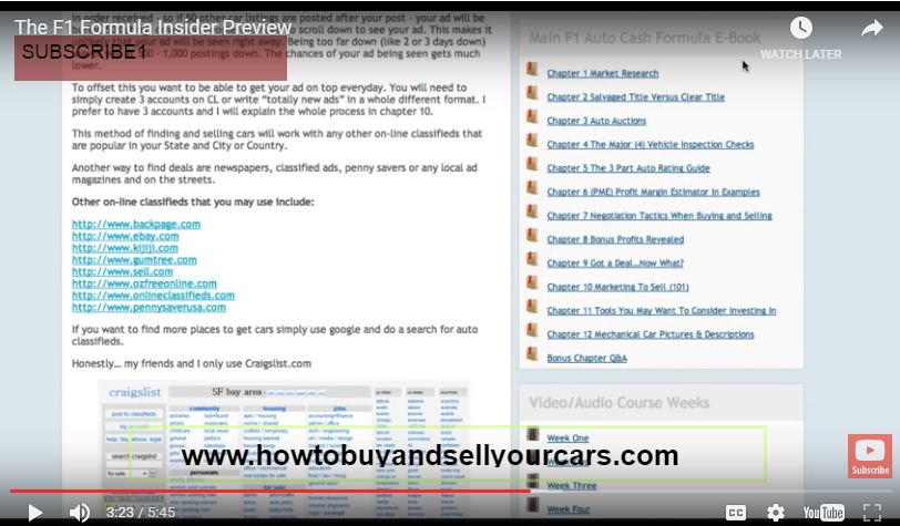 F1 AutoCashFormula 2.0 - How To Buy And Sell Your Cars