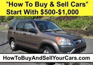 how to buy and sell cars for profit